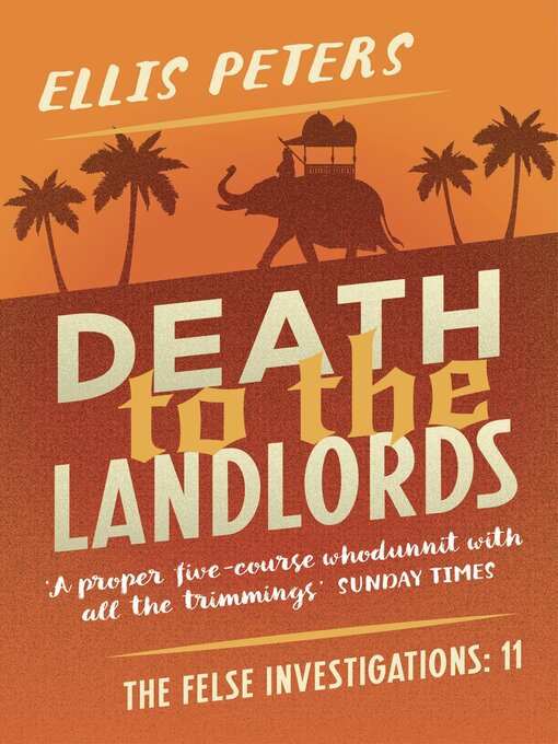Title details for Death to the Landlords by Ellis Peters - Available
